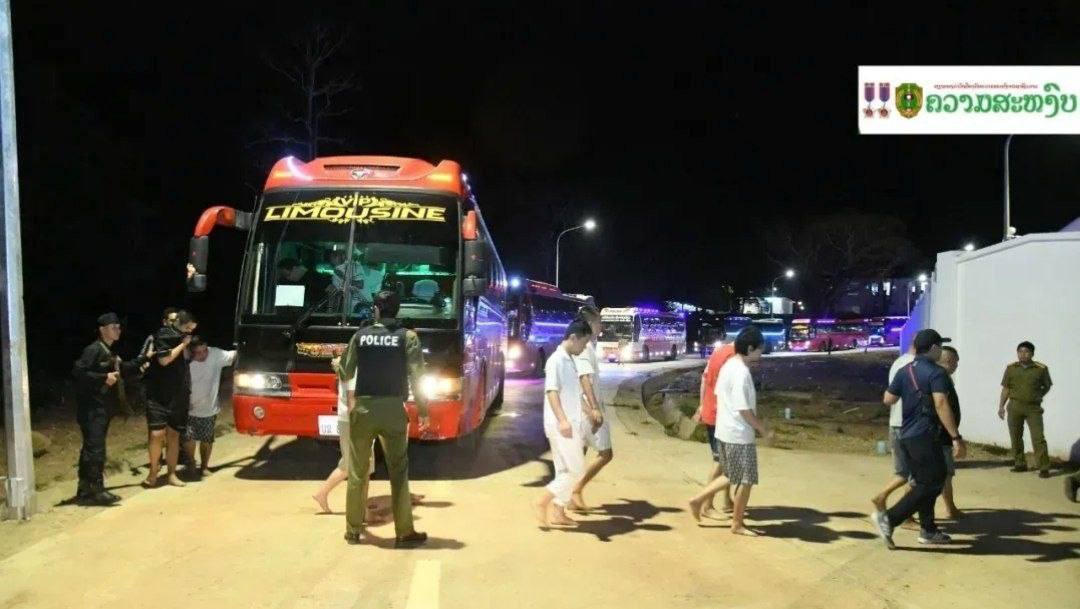 老挝捣毁沙湾拿吉特大野外电诈窝点 605人落网 中国籍超500人